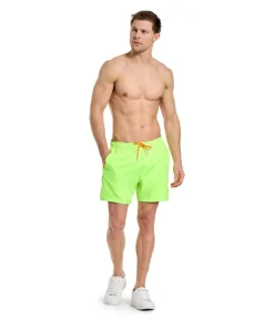 Neon lime badeshorts