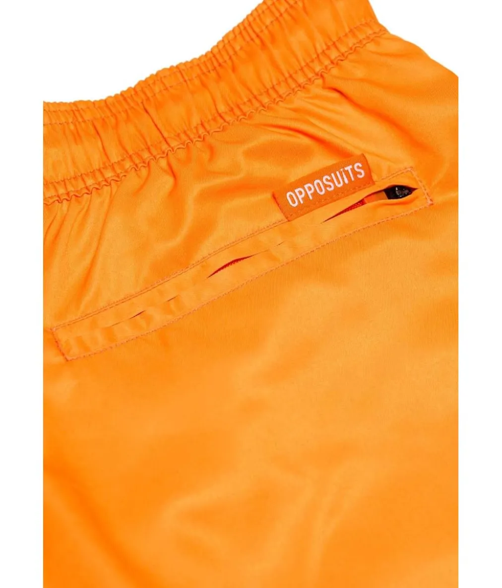 Neon orange badeshorts