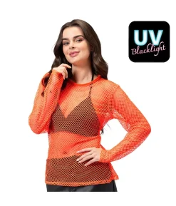 Neonorange netbluse