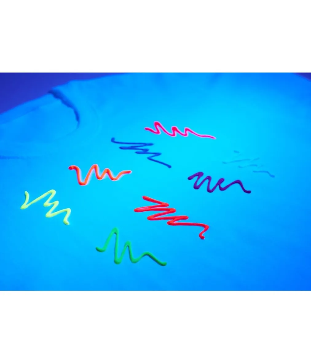 Neon orange UV stofmaling, 30 ml