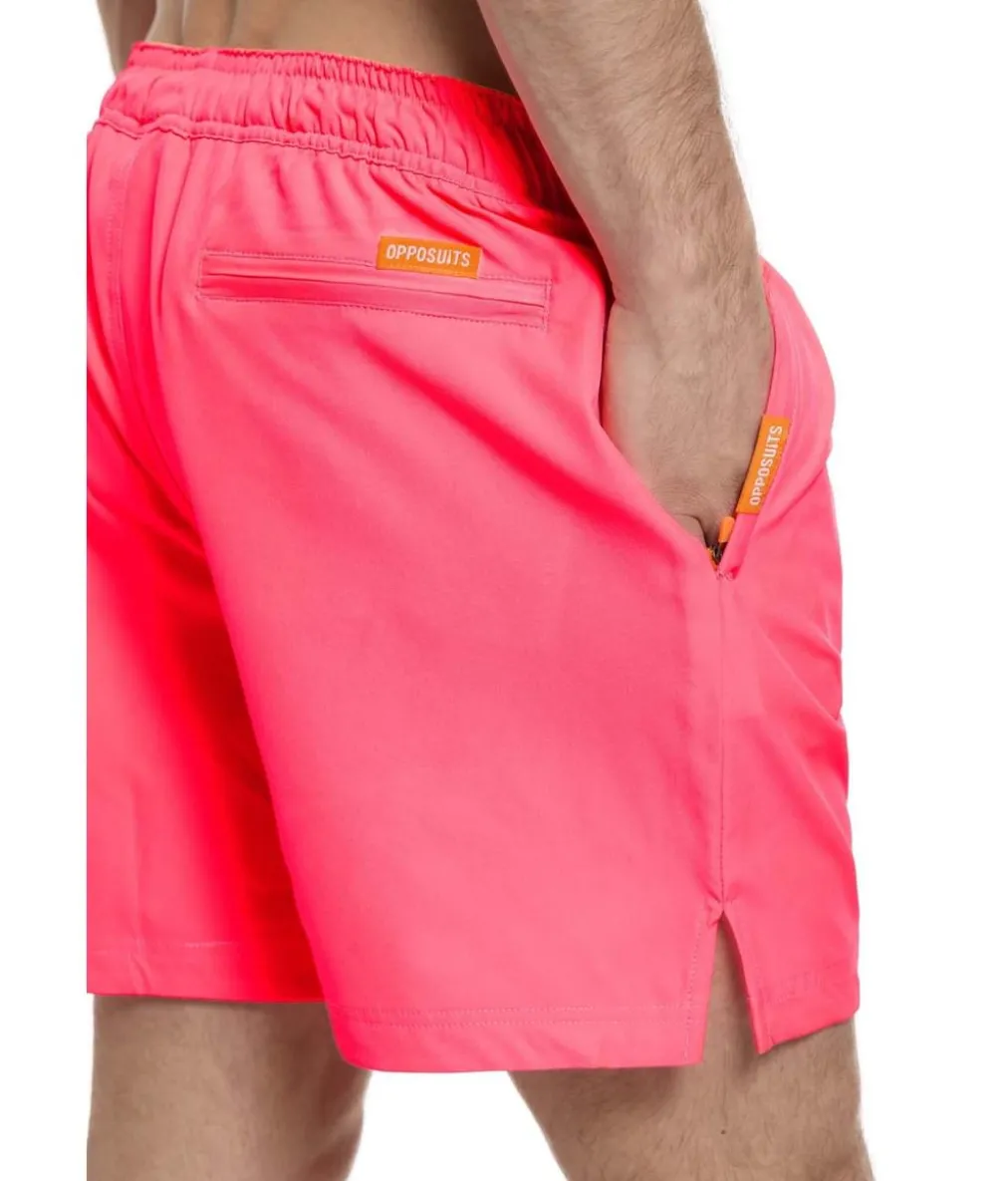 Neon pink badeshorts