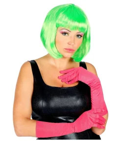 Neonpink lange handsker