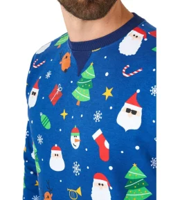 OppoSuits Festivity Blue julebluse