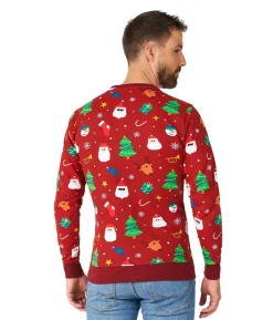 OppoSuits Festivity Red julebluse