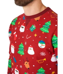 OppoSuits Festivity Red julebluse