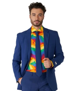 OppoSuit Zig Zag Rainbow skjorte