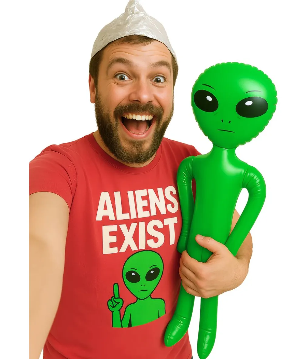 Oppustelig Alien 90 cm.
