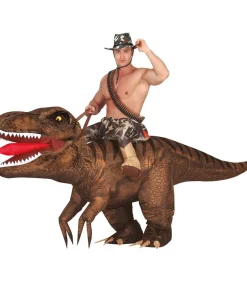 Oppusteligt Ride On T-rex kostume
