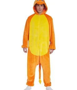 Orange drage kostume