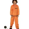 Orange fangedragt kostume