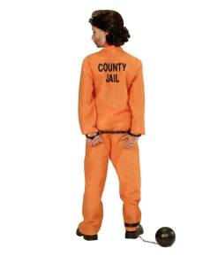 Orange fangedragt kostume