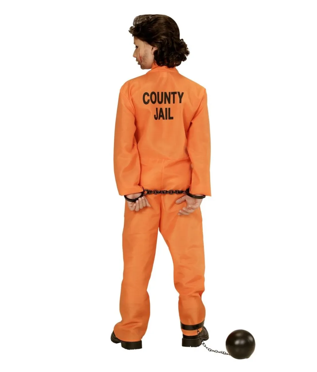 Orange fangedragt kostume