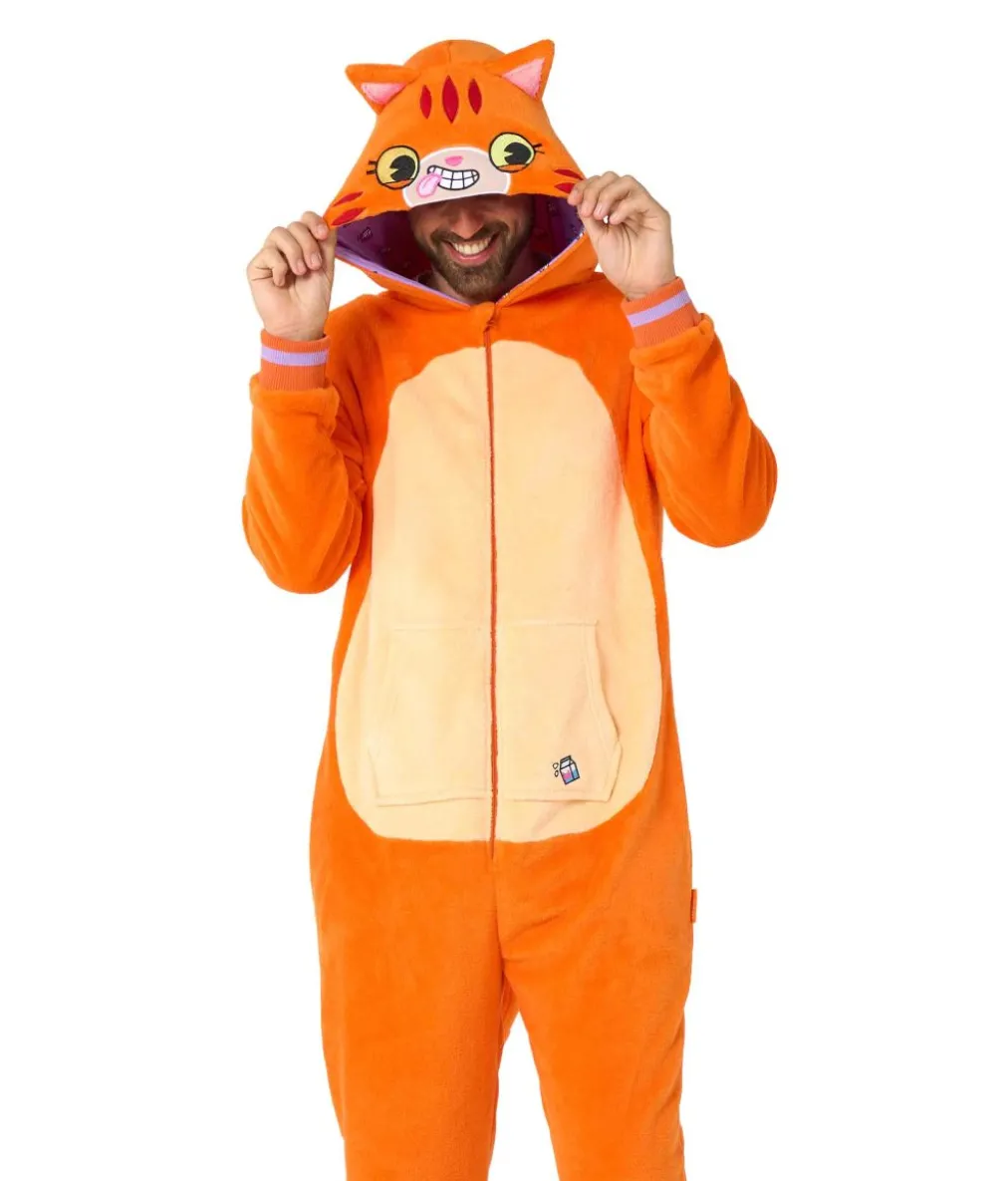 Orange kat kostume