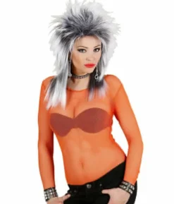Orange netbluse