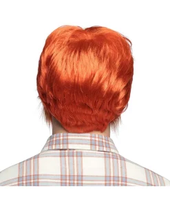 Orange paryk med skæg