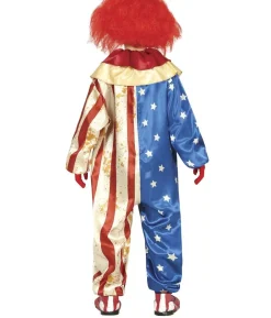 Patriotisk klovn kostume
