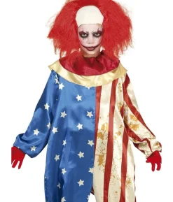 Patriotisk klovn kostume