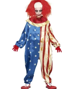 Patriotisk klovn kostume