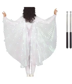Perlemor vinger med lys, 140 cm
