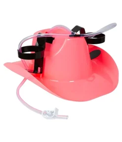 Pink cowboyhat med dåseholdere