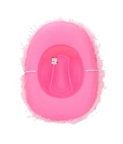 Pink cowboyhat med LED lys
