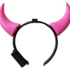 Pink djævlehorn med lys