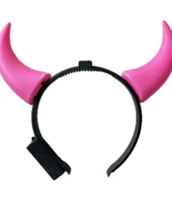 Pink djævlehorn med lys