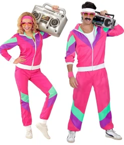 Pink 80er Joggingssæt