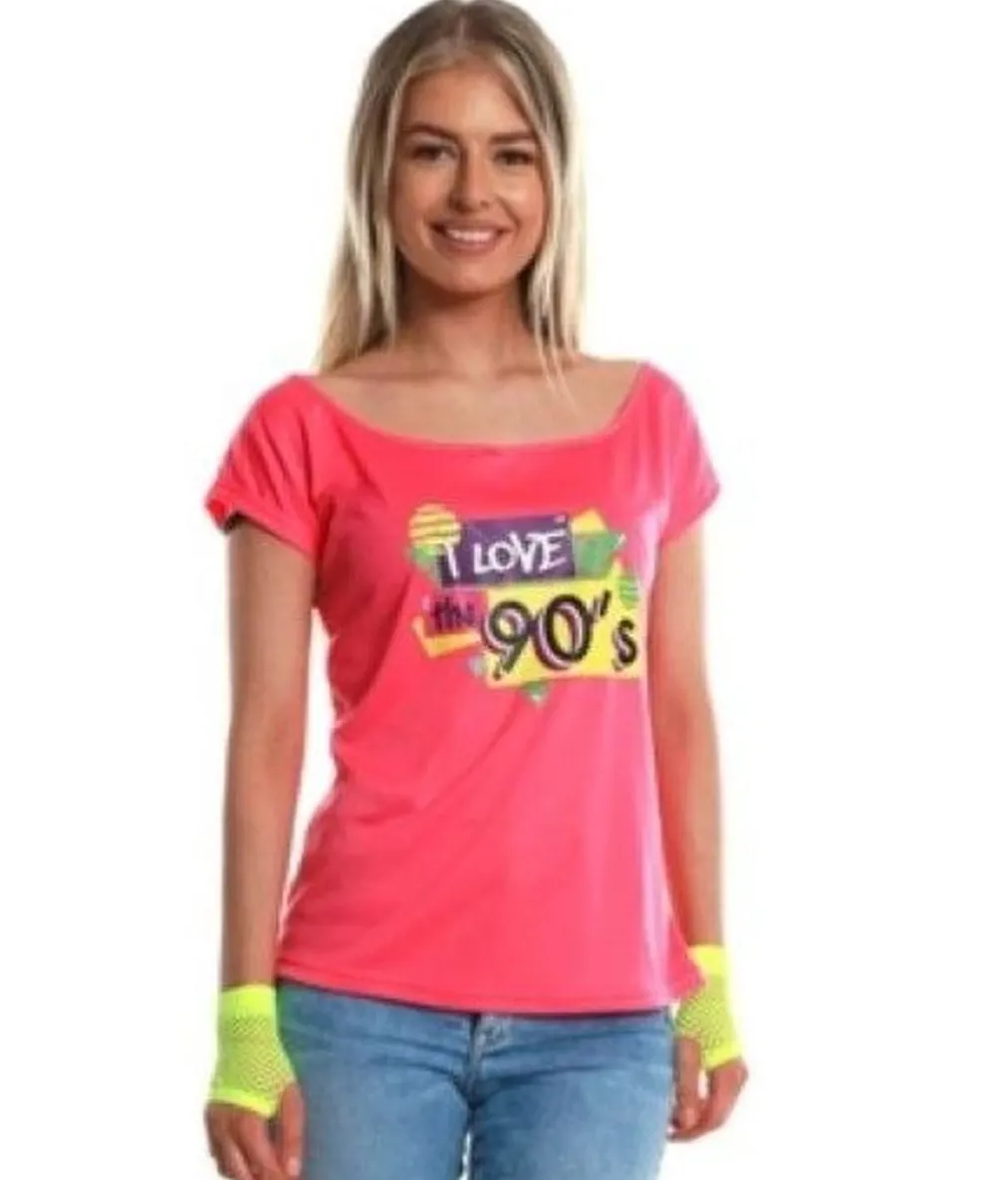 Pink 90er t-shirt