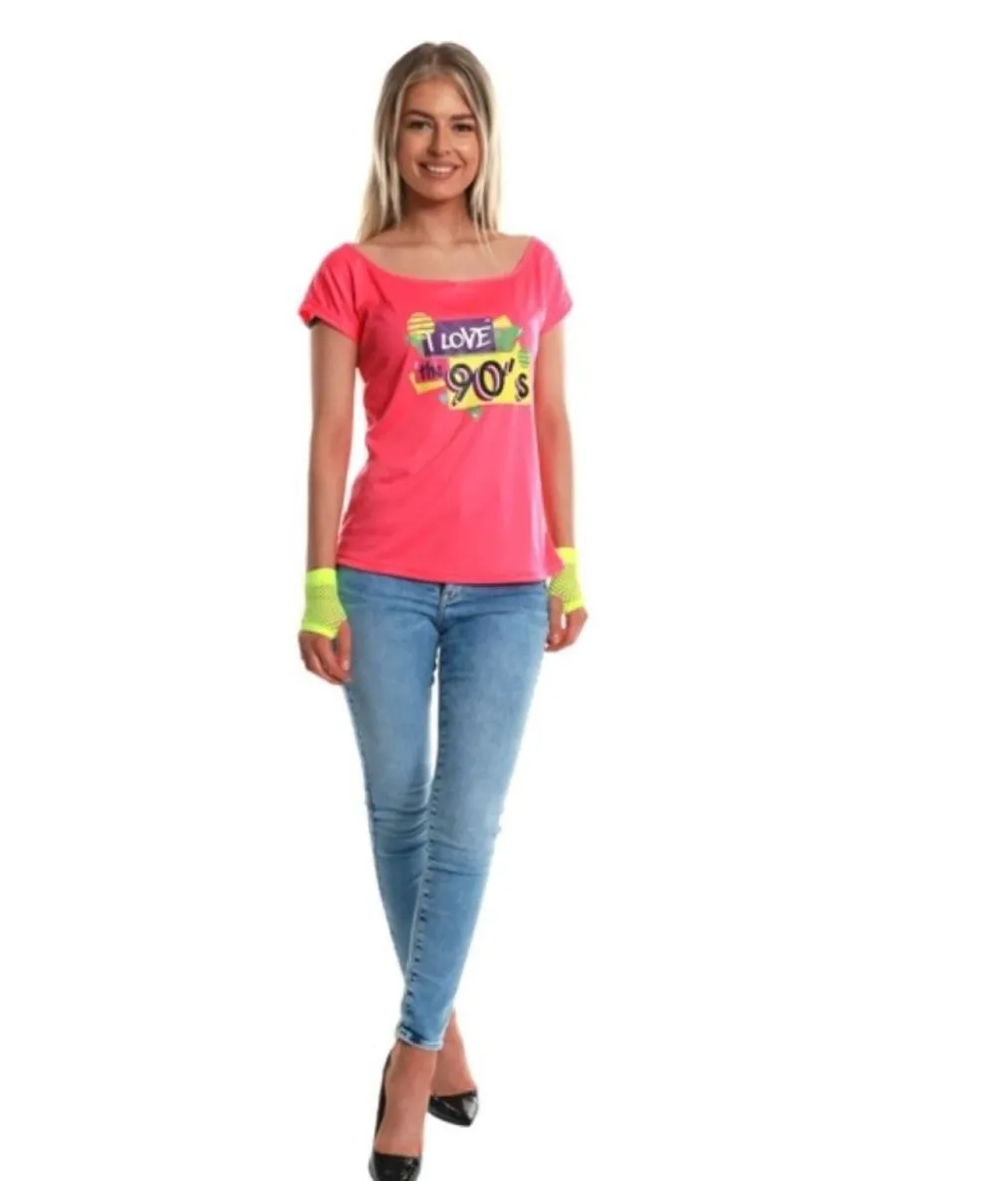 Pink 90er t-shirt