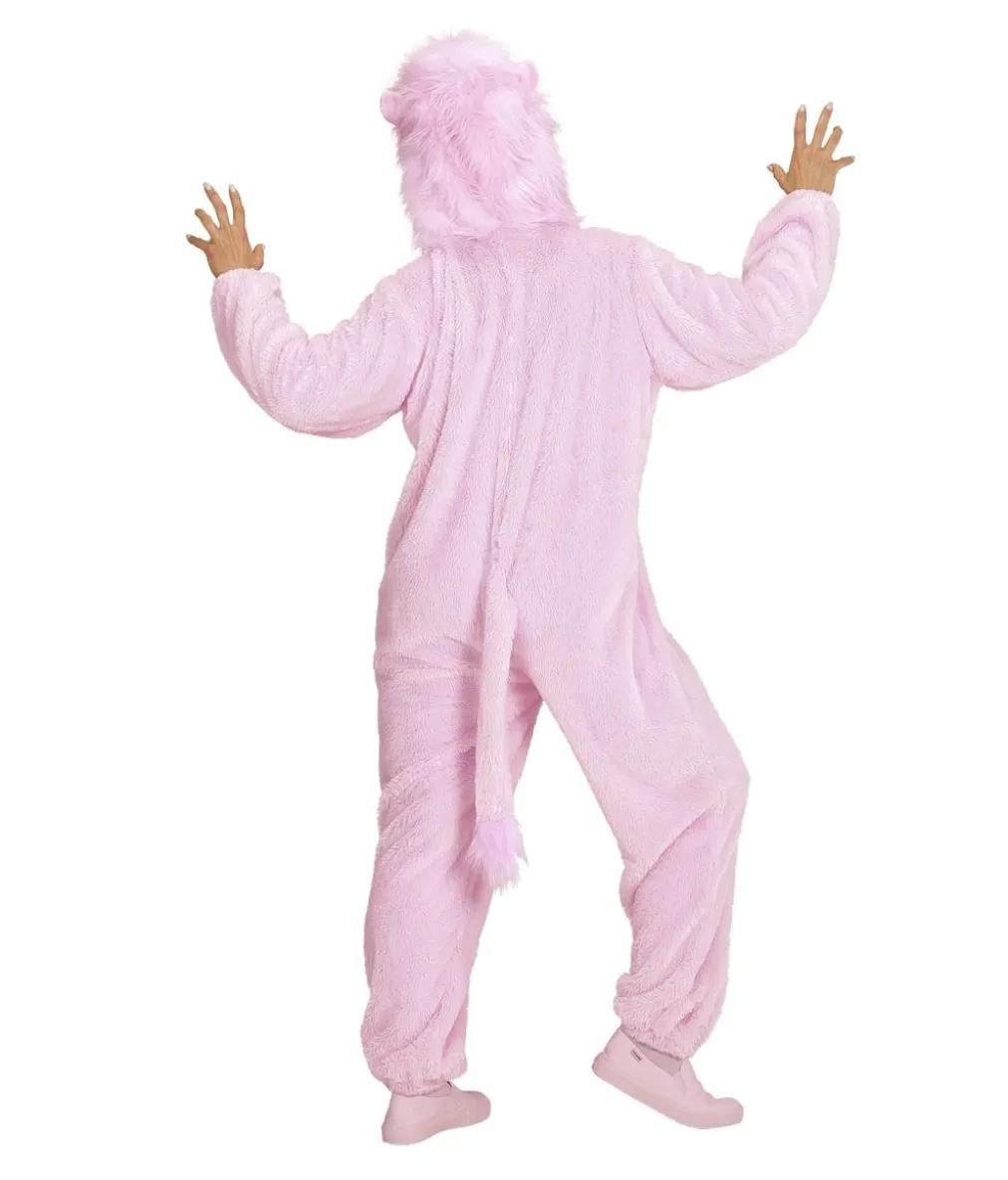 Pink løve kostume