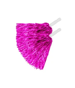Pink pom poms, 2 stk