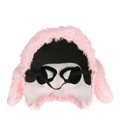 Pink puddel hunde maske