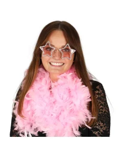 Pink stjerne briller med rhinsten