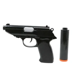 Pistol med lyddæmper