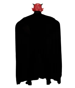 Rød muskelbluse med kappe