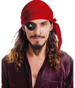 Rød pirat bandana