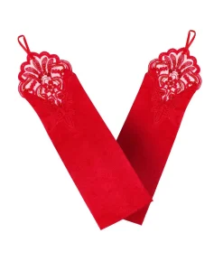Rødt flapper sæt