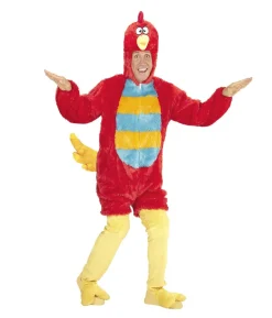 Rødt fuglekostume