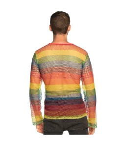 Regnbue netbluse