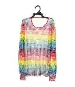 Regnbue netbluse