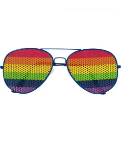 Retrobrille, regnbue glas