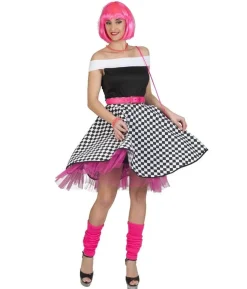 Rock´n Roll skirt sort/hvid
