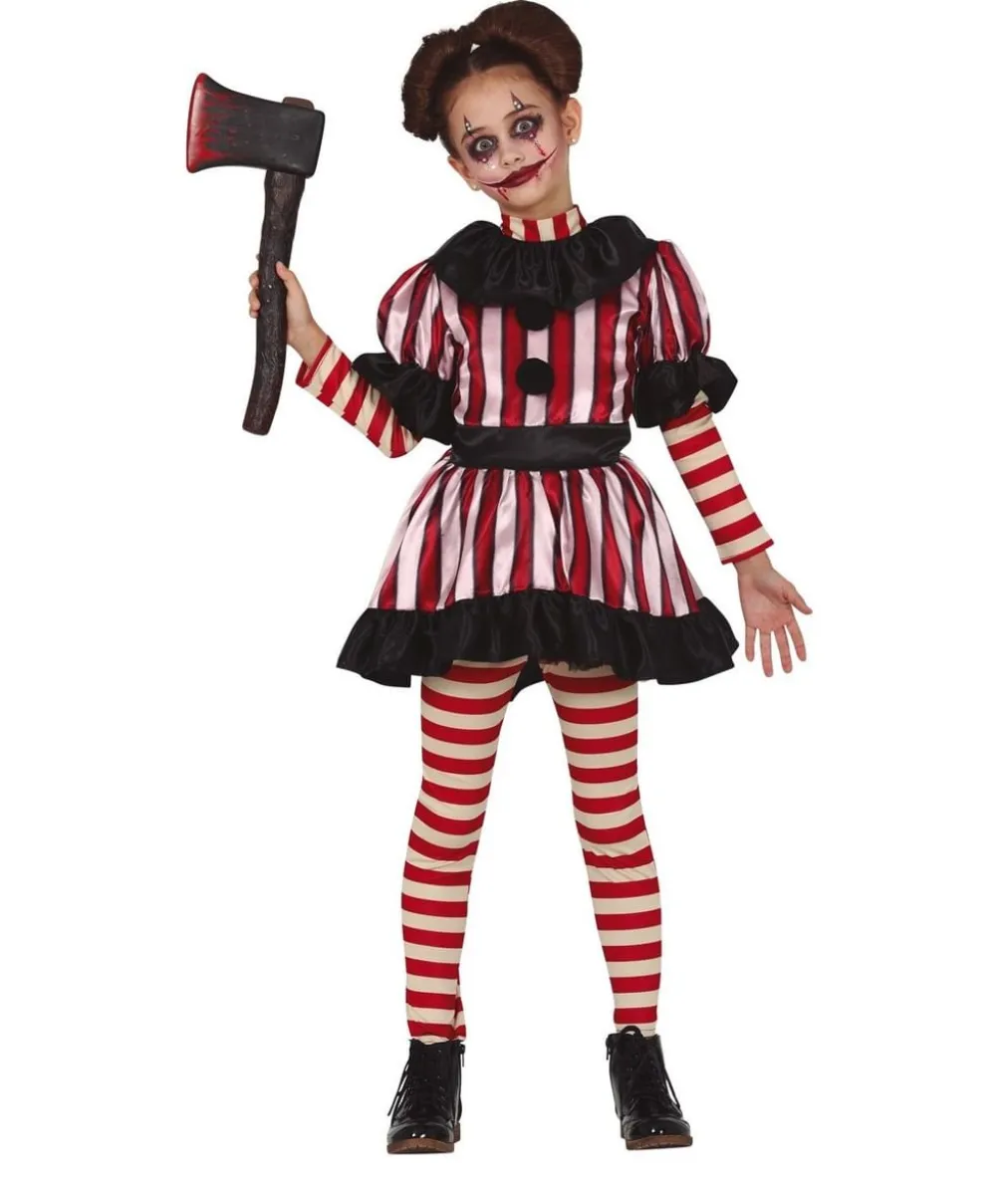 Scary Clown girl kostume