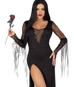 Sexy Spooky Morticia kostume