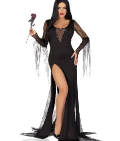 Sexy Spooky Morticia kostume