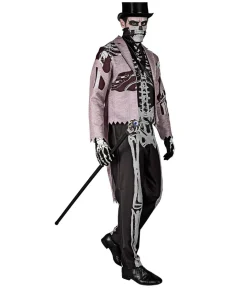 Skelet brudgom kostume