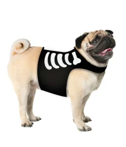 Skelet kostume til hund