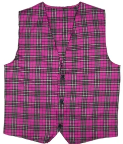 Skotskternet vest Pink