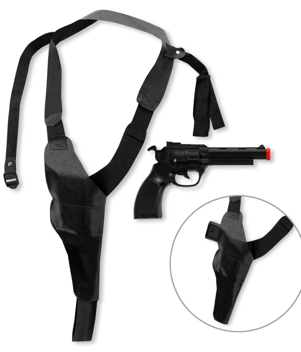 Skulderhylster med revolver
